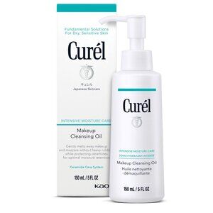 Curel "Intensive Moisture" Make-Up Cleansing Remover Oil, NEW, 5 oz Bottle